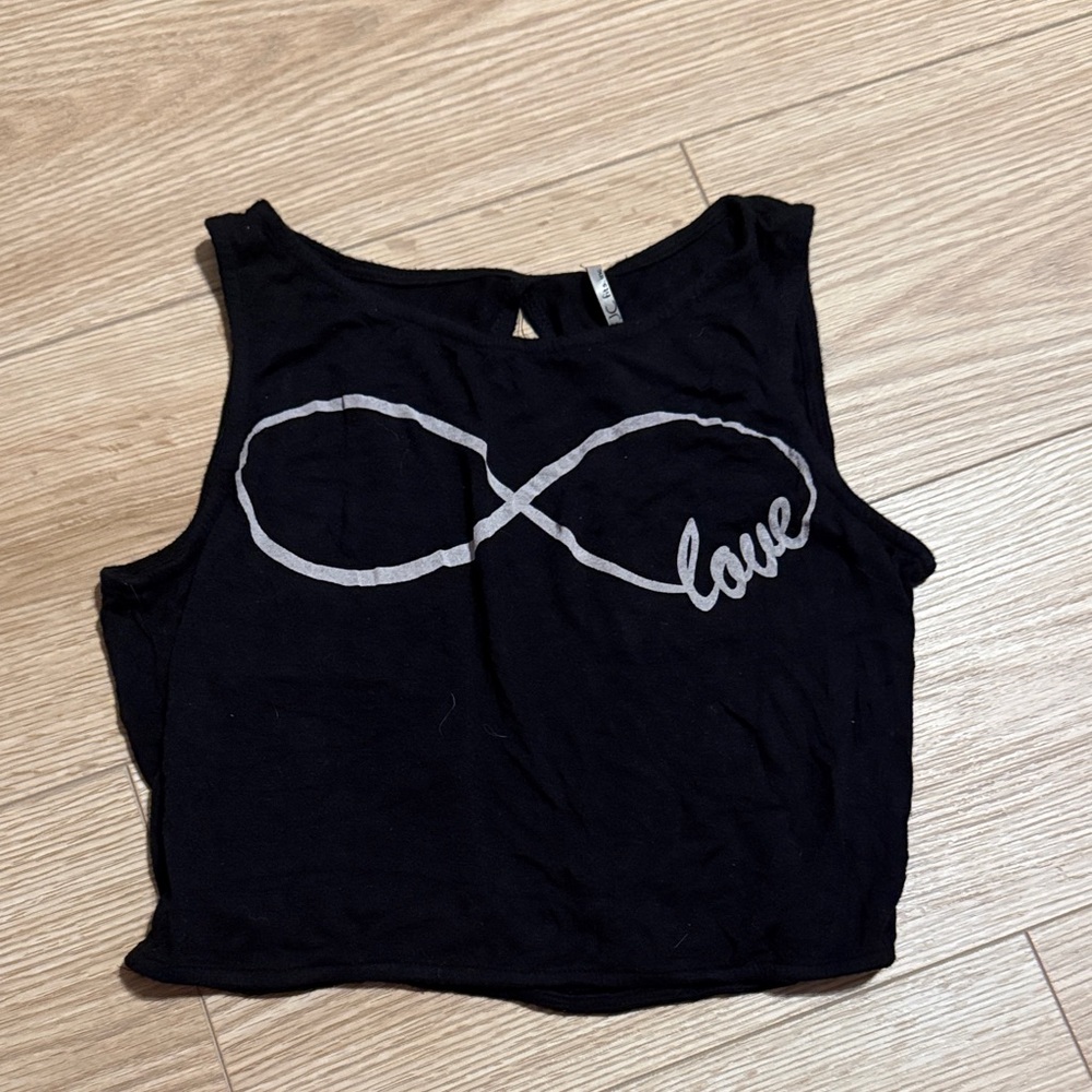 Black Infinity Love Tank Top - children